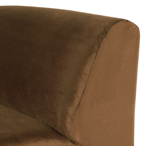WOOOD 1-zits bank Mojo Base - Velvet - Honinggeel - 74x84x97