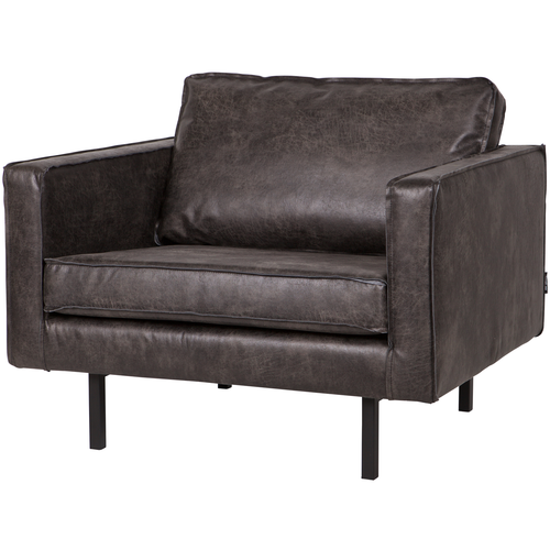 BePureHome fauteuil Rodeo - Eco-leder - Zwart - 85x105x86 - vtwonen shop