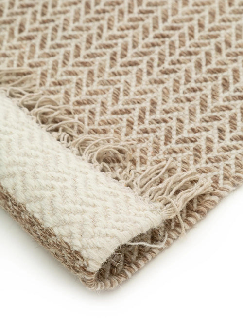 benuta wollen vloerkleed Kim - beige - 200x300 cm