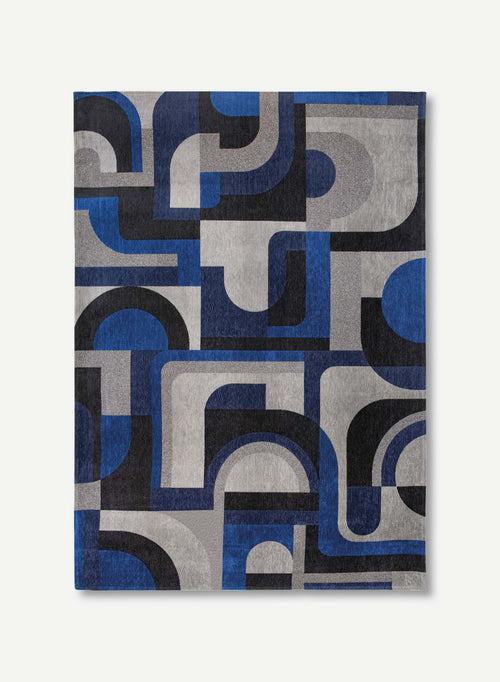 Module vloerkleed 9207 Weimar Blue - Blauw - 240 x 240 cm