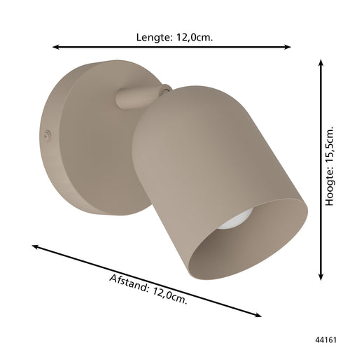 EGLO spot Tilston - 12 cm - zandkleur