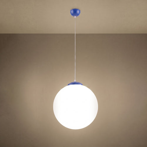 Sollux Lighting Hanglamp UGO 40 ultramarijn - 40x40x130cm