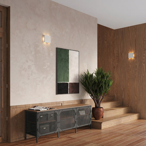 Sollux Lighting Wandlamp VANTA wit - 15x2,4x15cm