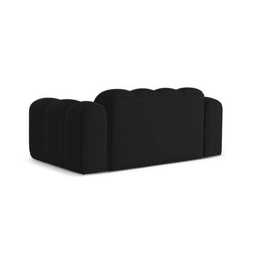 Cosmopolitan Design - Bank Treno 2-zits, flueel zwart - 94x180x70cm