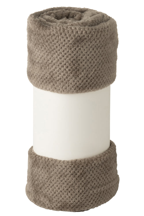 J-Line deken Snuggle - polyester - donkergrijs - vtwonen shop