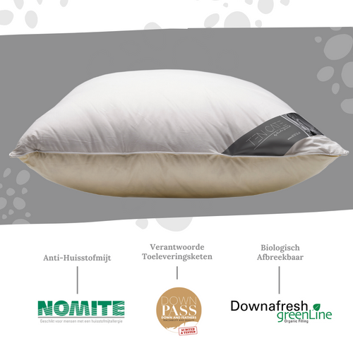 Ten Cate hoofdkussen - eendendons double face - 60x70 - vtwonen shop