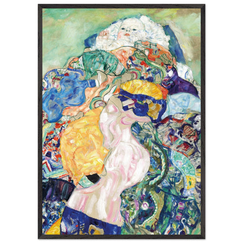 Artfulprints Poster met Lijst Gustav Klimt - Infant   - 70x100 cm - Meerkleurig