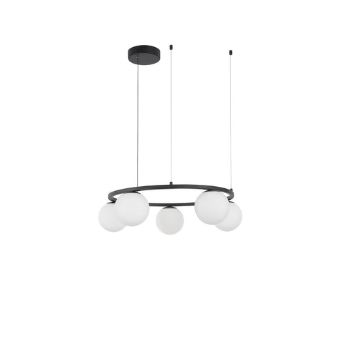 Merano Digby Geïntegreerde LED-plafondlamp Sandy Zwart Metaal, Aluminium Wit Opaal Glas LED 40W 2580Lm 3200K