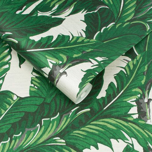 Graham & Brown vliesbehang Daintree Palm Pearl groen - vtwonen shop