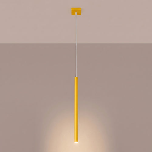 Sollux Lighting Hanglamp PASTELO 1 geel - 8x8x120cm