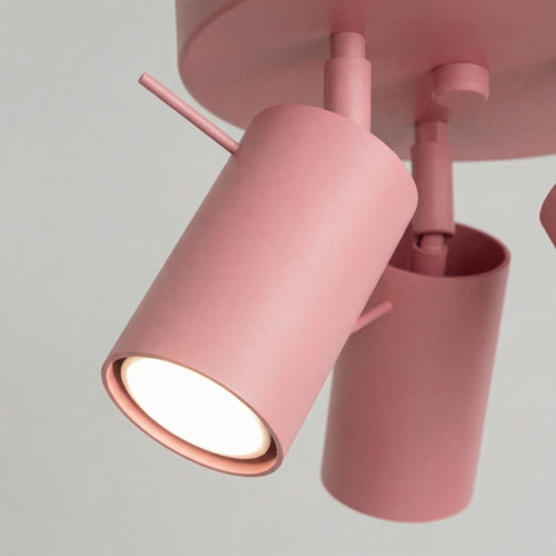 Sollux Lighting Plafondlamp RING 3P roze - 25,7x25,7x14,5cm