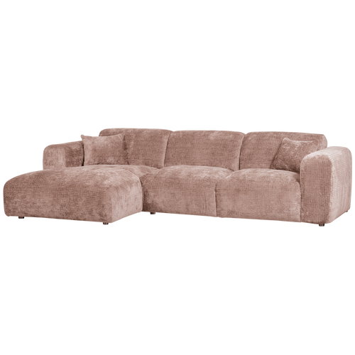 WOOOD chaise longue bank links Cloud - Chenille - Taupe - 80x280x165 - vtwonen shop
