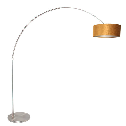 Steinhauer vloerlamp Sparkled - 1 lichts - 190x 230 cm - mat chroom goud