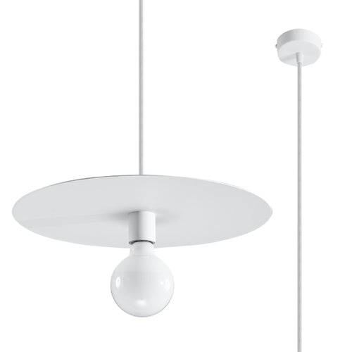 Sollux Lighting Hanglamp FLAVIO wit - 40x40x105cm