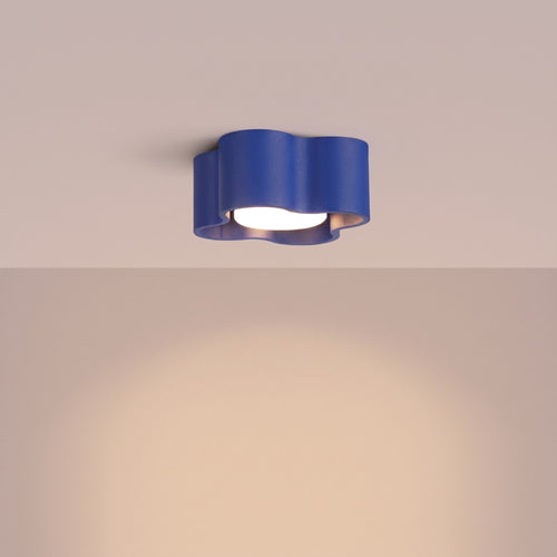 Sollux Lighting Plafondlamp OVIO 1 ultramarijn Gx53 - 12x12x6cm