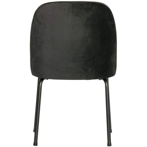 WOOOD eetkamerstoelen Vogue - Fluweel Zwart - Set van 6