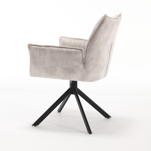 Starfurn  eetkamerstoel Dani - grijs - 58x67x64cm - vtwonen shop