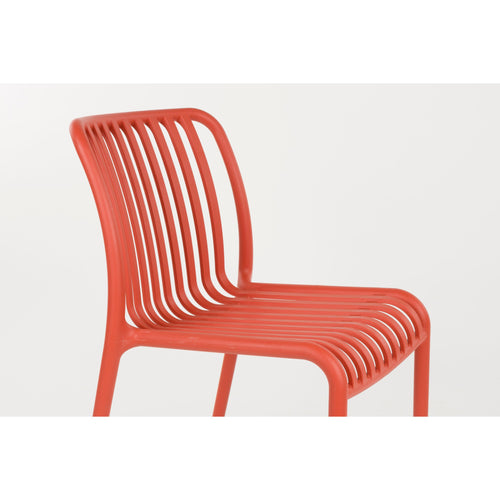 Housecraft Living Mante Tuinstoelen Kunststof Terra/ Rood - Set van 4 - vtwonen shop