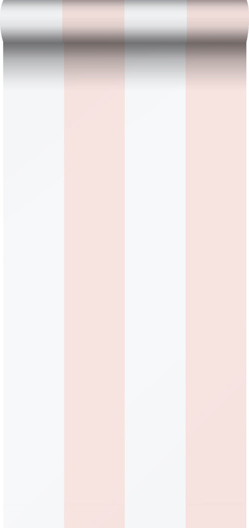 Sanders & Sanders behang strepen licht roze en wit - 53 cm x 10.05 m - 640656