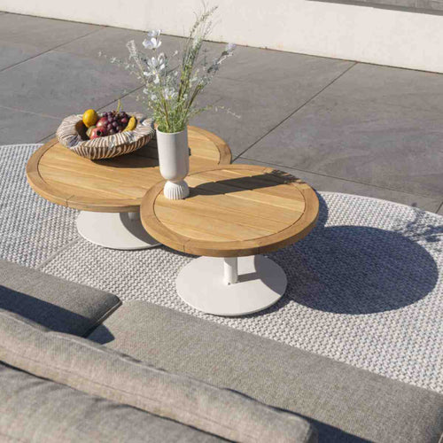 4 Seasons loungetafel Volta latte kleurig - Ø60 x 35 cm - vtwonen shop