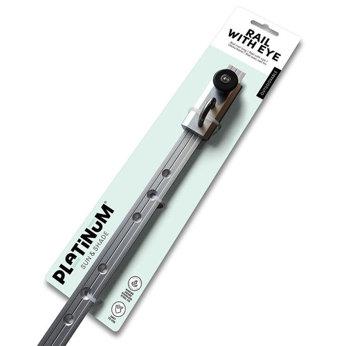 Platinum rails met oog 1 meter