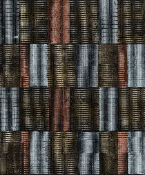 Masureel behang hamerslag bewerkt metaal blauw - 53 cm x 10.05 m - 630973 - vtwonen shop