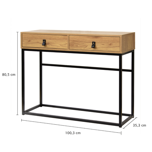Calicosy - Console met 2 Lades JILL - 35.3x100.3x80.5 cm