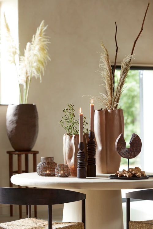 Light & Living eettafel KULONA - Ø140x76cm - bruin - vtwonen shop