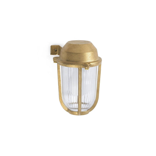 Faro Borda - 1 Lichts Buiten Wandlantaarn Messing IP44, E27