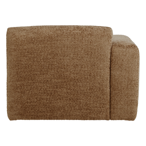 WOOOD 1-zits bank arm links Mojo Base - Wollig - Honinggeel - 74x105x97