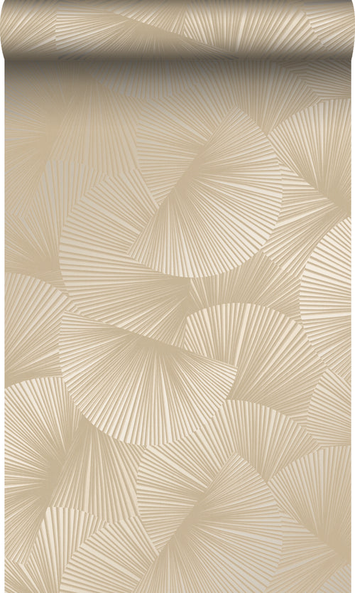 Origin Wallcoverings behang grafisch 3D motief beige bruin - 0.53 x 10.05 m - 348042 - vtwonen shop