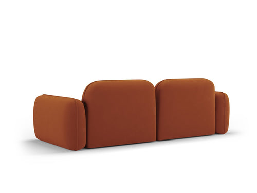 Cosmopolitan Design Modulaire bank Sydney 3-zits, flueel, terracotta - 90x230x70cm