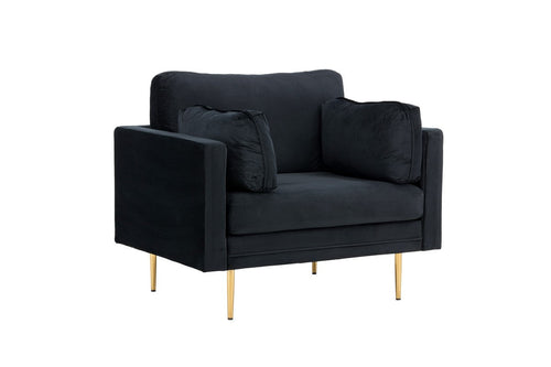 BRAM Fauteuil Renzo - Zwart Velours - vtwonen shop