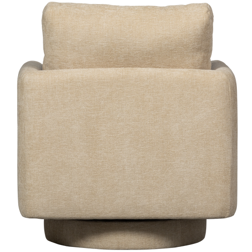 WOOOD draaibare fauteuil Oscar - Chenille - Naturel - 64x78x79 - vtwonen shop