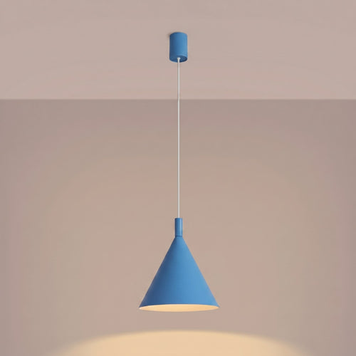 Sollux Lighting Hanglamp NOX 25 lichtblauw - 24,5x24,5x140cm