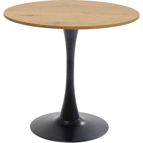 Kare Design Eettafel Schickeria Ø80cm eik en zwart - vtwonen shop