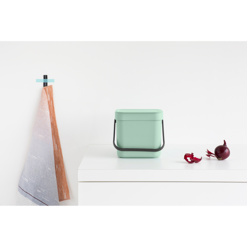 Brabantia Afvalemmer Sort & Go - 3L - jade green - vtwonen shop