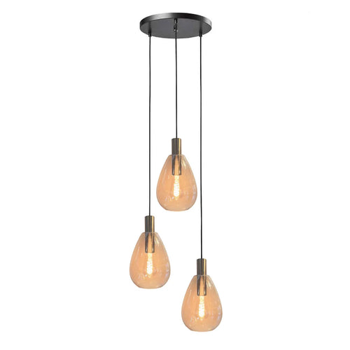 Freelight hanglamp Dorato - 3 lichts - 35  x 150   cm - zwart goud - vtwonen shop