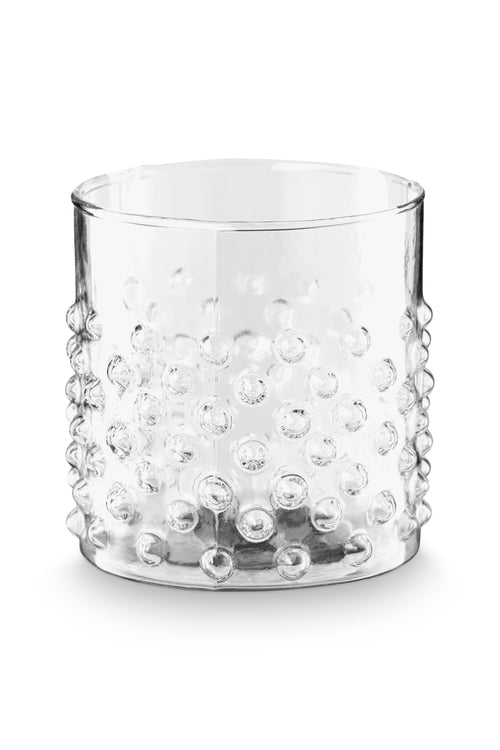 vtwonen Waterglazen Dots - Glazen - Set van 4 Drinkglazen - Servies - 350 ml - vtwonen shop