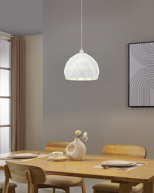 EGLO hanglamp Roccaforte - e27 - ø 40 cm - wit - vtwonen shop