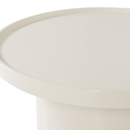 WOOOD bijzettafel 70 cm Veluna - Hout - Hoogglans Zand - 40x70x70