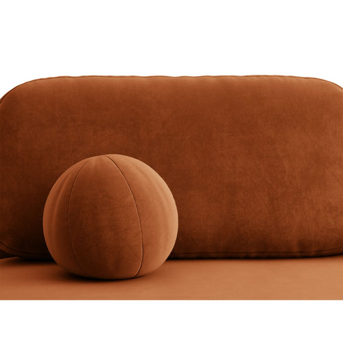 Cosmopolitan Design - Slaapbank met opbergdoos Sophia 3-zits, flueel terracotta - 110x202x89cm