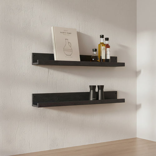 Raw materials fotoplank Factory - FSC gerecycled hout - zwart - 75x8x8 cm - vtwonen shop