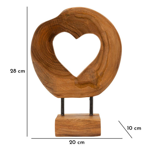 Mauro Ferretti sculptuur - 20x10x28 cm - bruin