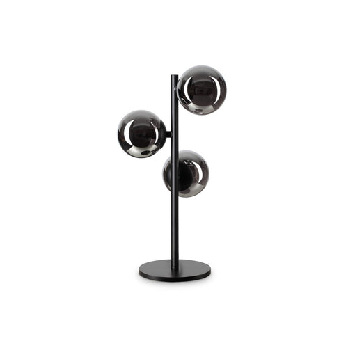 Ideal Lux PERLAGE 3-lichts globe tafellamp zwart, niet dimbaar