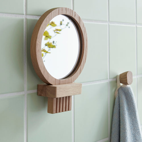 Hübsch haak Acorn - eikenhout - 4x4cm - vtwonen shop