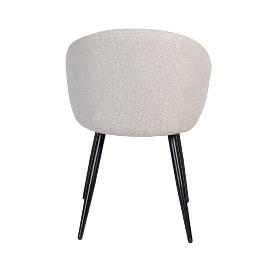 Giga Meubel Eetkamerstoel Marit - Stof - Beige - Set van 2 - vtwonen shop