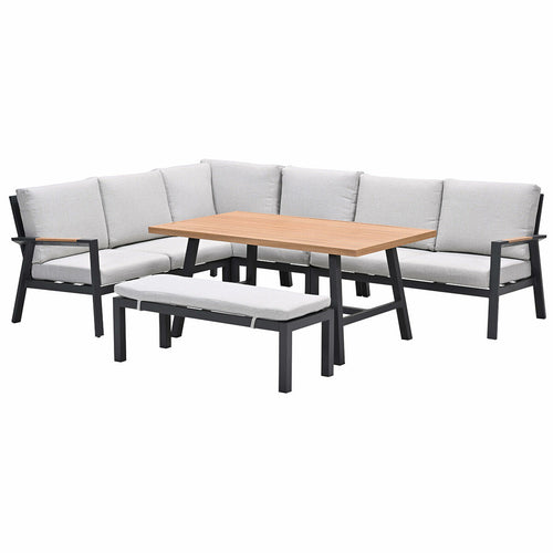 Garden Impressions lounge dining set Lissabon valley sand - 6-delig
