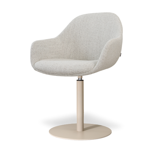 Nolon Niva-Mae tulp eetkamerstoel beige gemêleerd - beige onderstel