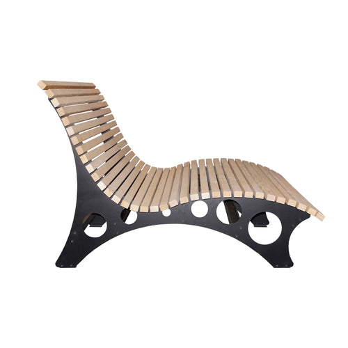 HOME DELUXE wave houten ligstoel TAIGA - 150 cm - vtwonen shop